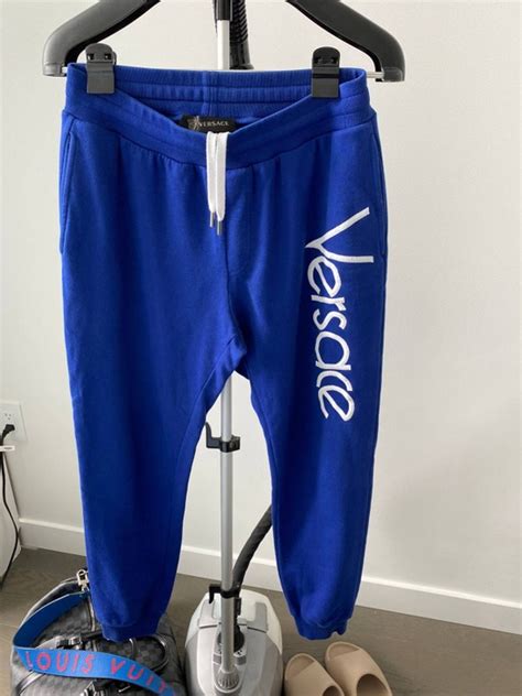 women's black versace textured logo sweatpants|Shop Versace Logo Print Sweatpants .